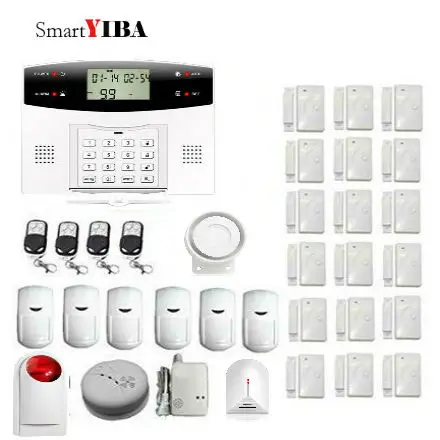 SmartYIBA Wireless Home Security GSM Alarm System SMS Alert Voice Prompt Auto Dial for Small House Alarm & Office Motion Sensor SmartYIBA Wireless Home Security GSM Alarm System SMS Alert Voice Prompt Auto Dial for Small House Alarm & Office Motion Sensor