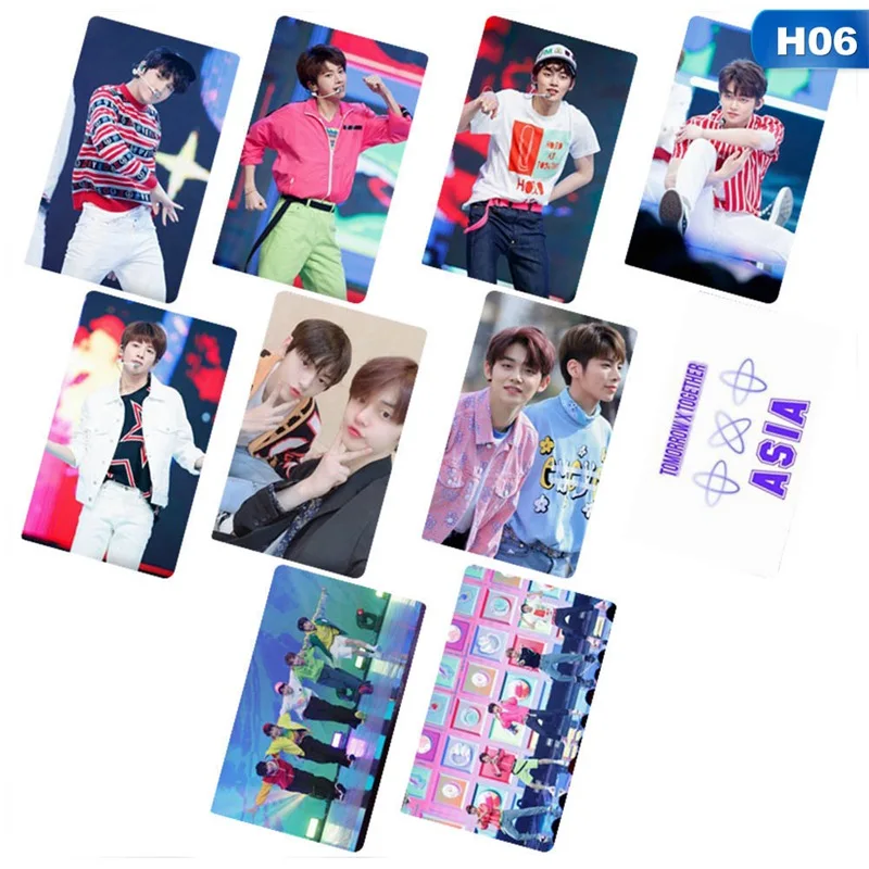 

10pcs/set K-pop TXT Stikcy Photo CardsTomorrow X Together Dream Chapter Star DIY Crystal Card Stickers