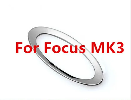 Carmilla Автомобильная хромированная наклейка на руль с логотипом для автомобиля Ford Fiesta Ecosport Kuga для Focus MK2 MK3 MK4 для Mondeo 2013 - Название цвета: For Focus MK3