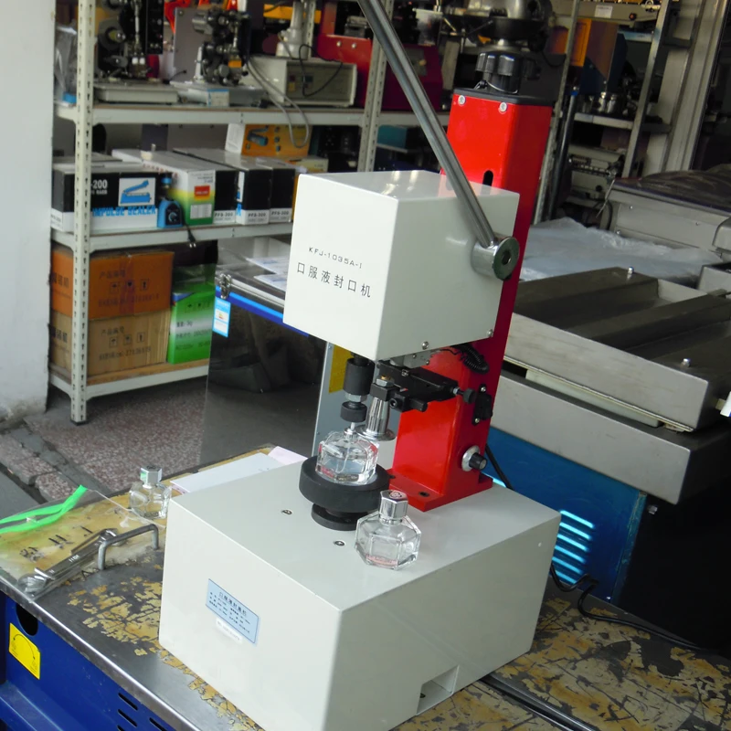 KFJ 1035A Oral lock machine Perfume Bottle Sealing Machine Theft proof