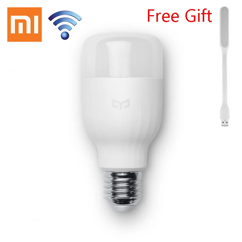  Оригинальный Xiaomi Mi Yeelight из светодиодов лампы смарт-чехол App wi-fi пульт дистанционного управления регулируемая яркость Eyecare лампы белого цвета для смартфонов 