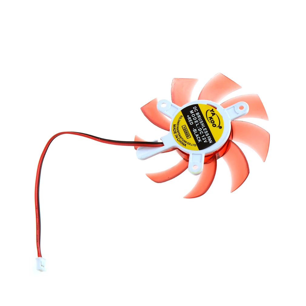 

Computer Graphics Cards Cooler Fan Colorful 75MM 12V 0.18A Replacements For 9800GT9600GT Graphics Cards Fans VCE63 P0.2