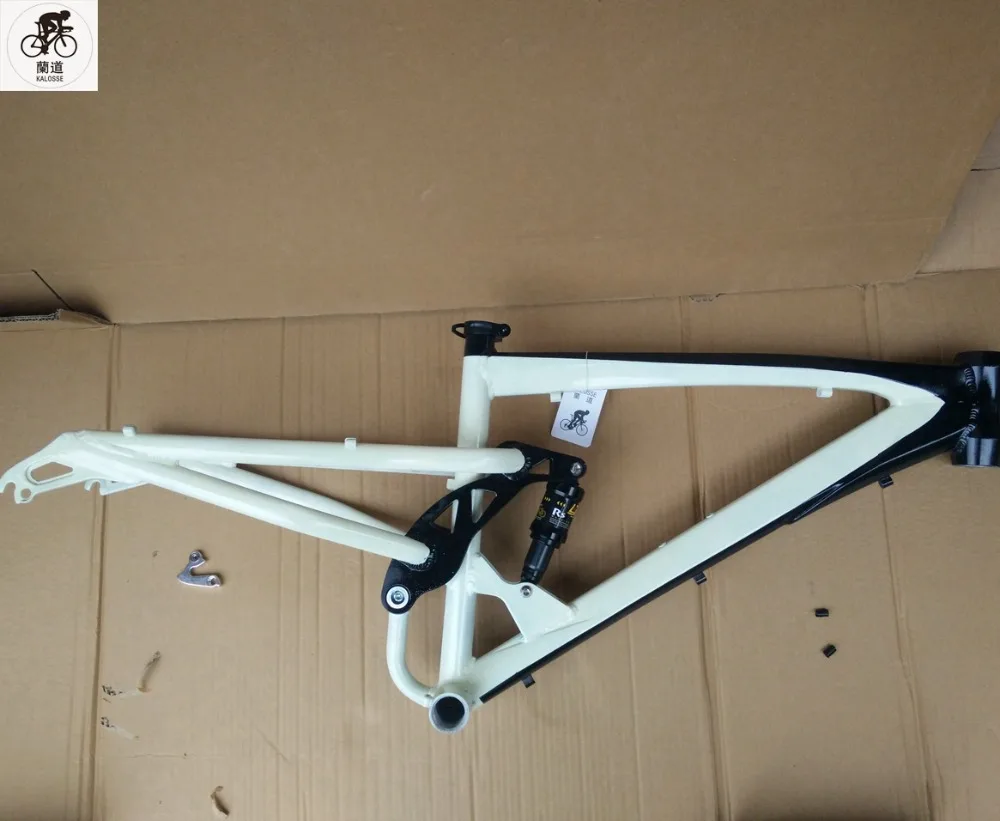 Top Kaloss Air suspension DH/AM  frame  Bike snow  26*4.0 inch  Fat/Snow  bike frame  Full suspension  DIY colors   26*17 inch , 27