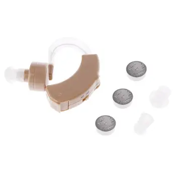 

Portable Mini Hearing Aid Kit Adjustable Tone In-Ear Sound Amplifier Device Soft Health Care Ear Care