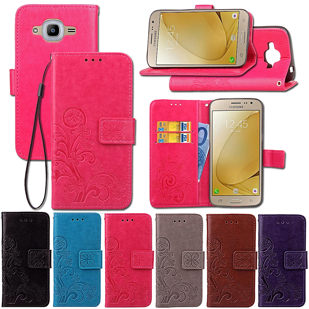 For Samsung Galaxy J2 2016 Flip PU Leather Wallet Phone case For
