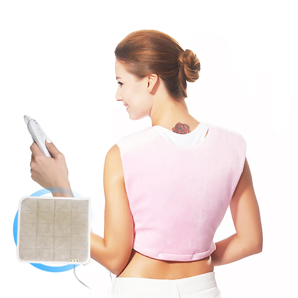 

Electric far infrared Heating shawl Vest moxibustion pad Heat Therapy Heating for shoulder neck Back Pain Relief health care