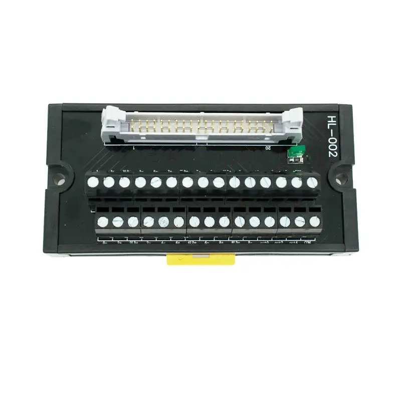 

Terminal block customized fro Omron CPU breakout board IDC40 to terminal block PLC relay adapter DIN Rail Mounting