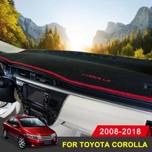 Для Toyota Corolla 2008 2009 2010 2011 2012 2013- Приборная панель автомобиля Избегайте светильник Pad Инструмент крышка платформы коврики Ковры
