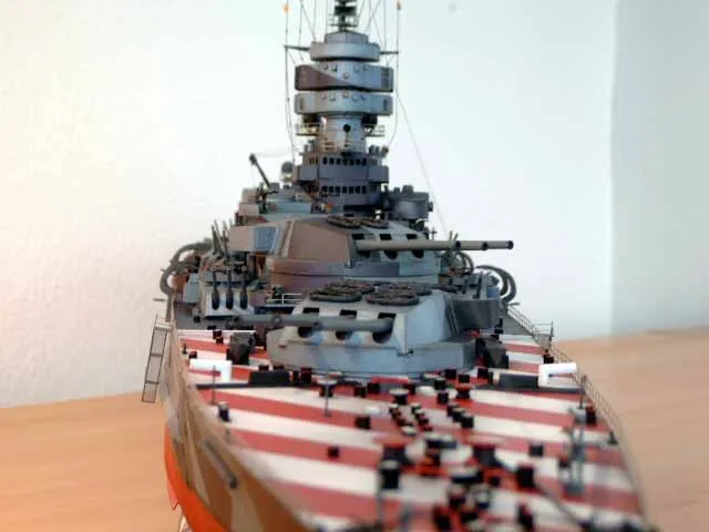 Italy Rome battleship 3D Paper Model Kit