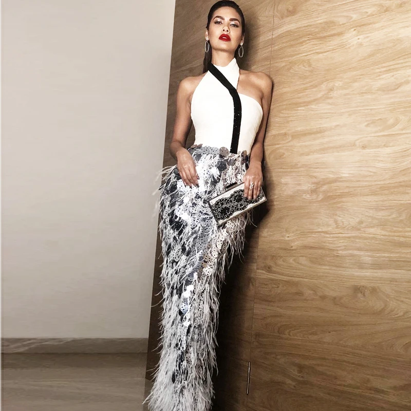 sequins bandage gown-1
