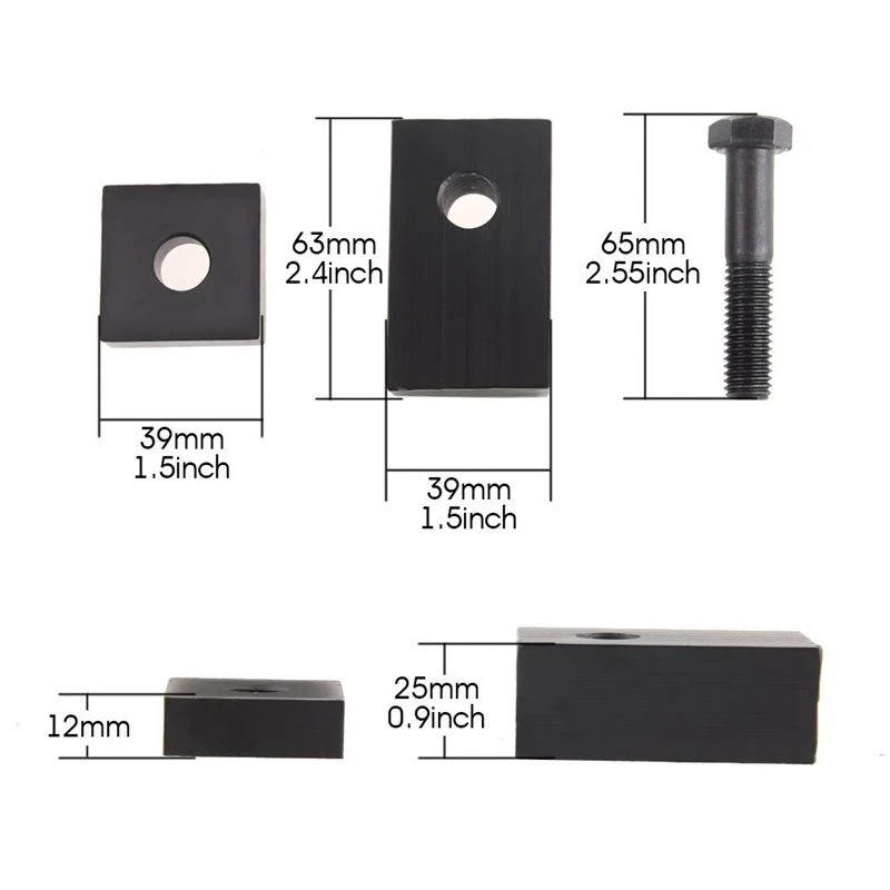 Jeep Wrangler JKU Black Delrin Plastic Rear Seat Recline Kit with Bolts and Washers