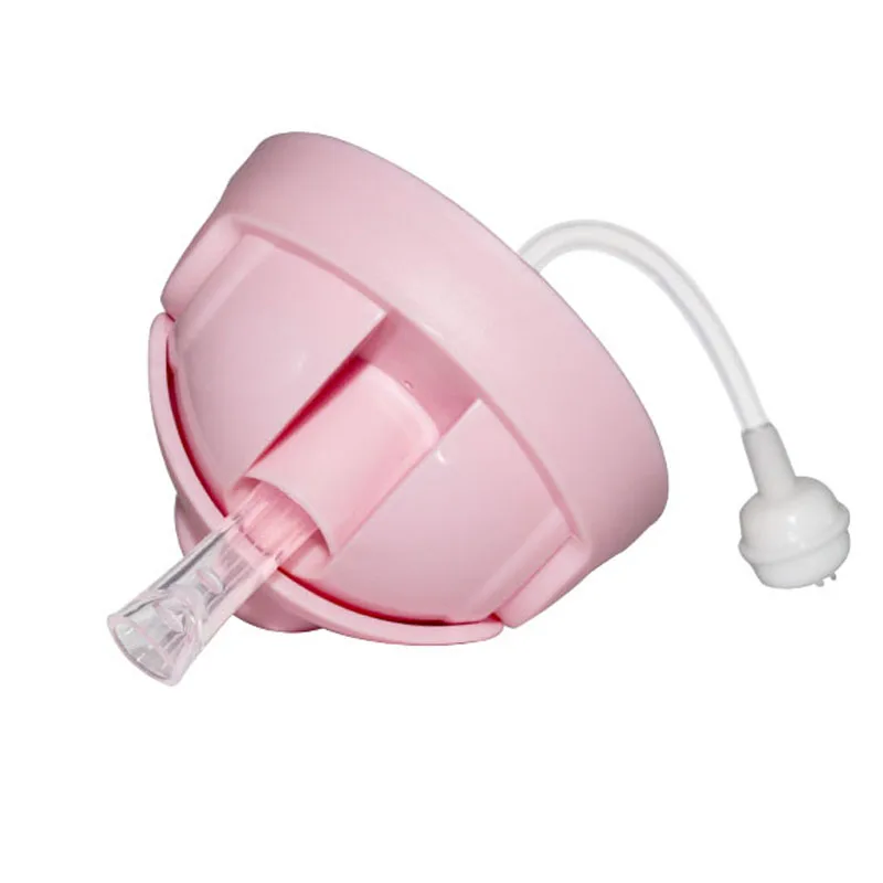 1 комплект, 360 градусов, вращающаяся детская обучающая Питьевая кружка с ремнем, крышка с откидной крышкой, Герметичная Бутылка для младенцев, крышка для воды - Цвет: 1Pcs Pink Cover