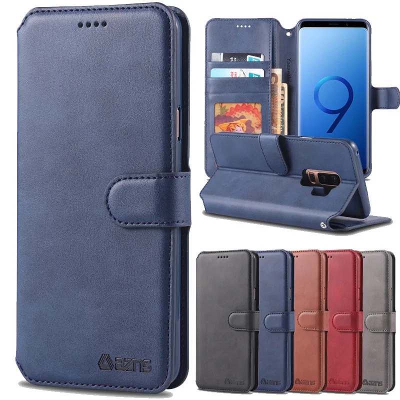 

Vintage Flip Leather wallet Case For Samsung Galaxy S9 Plus S8 Note8 Note9 S10 Lite S10 plus A6plus A7 A8 A9 2018 TPU case
