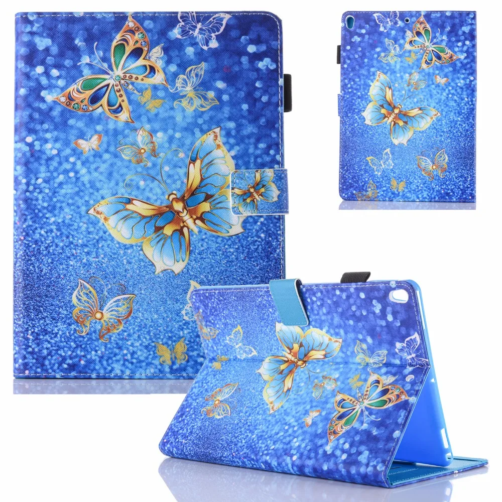 

Elegant Tablet Case for iPad Pro 10.5 inch Butterfly Print Flip Folio Protective PU Leather Case Cover for iPad Pro 10.5 Coque