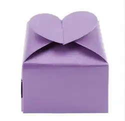 Сердце квадратный бумажный коробка шоколадных конфет Свадебные праздник день рождения Вечеринка подарочная упаковка украшения для