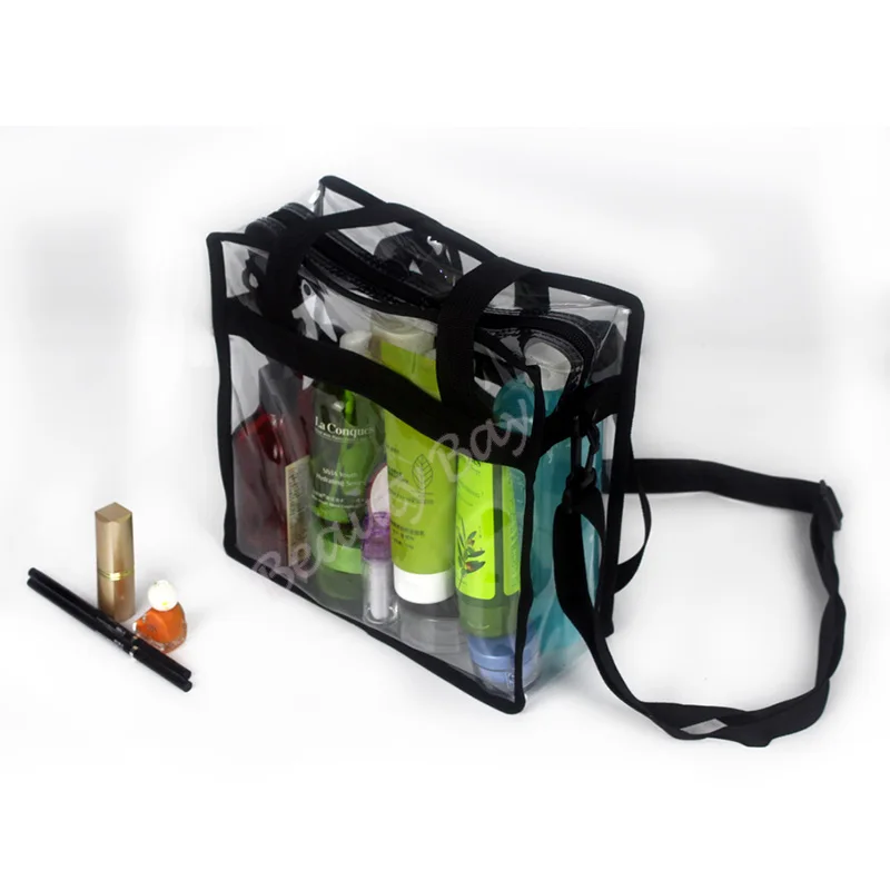 

Fashion Clear Reusable Bag Summer Beach Bag PVC Handbag Women Shopping Bag Transparent Tote Bag