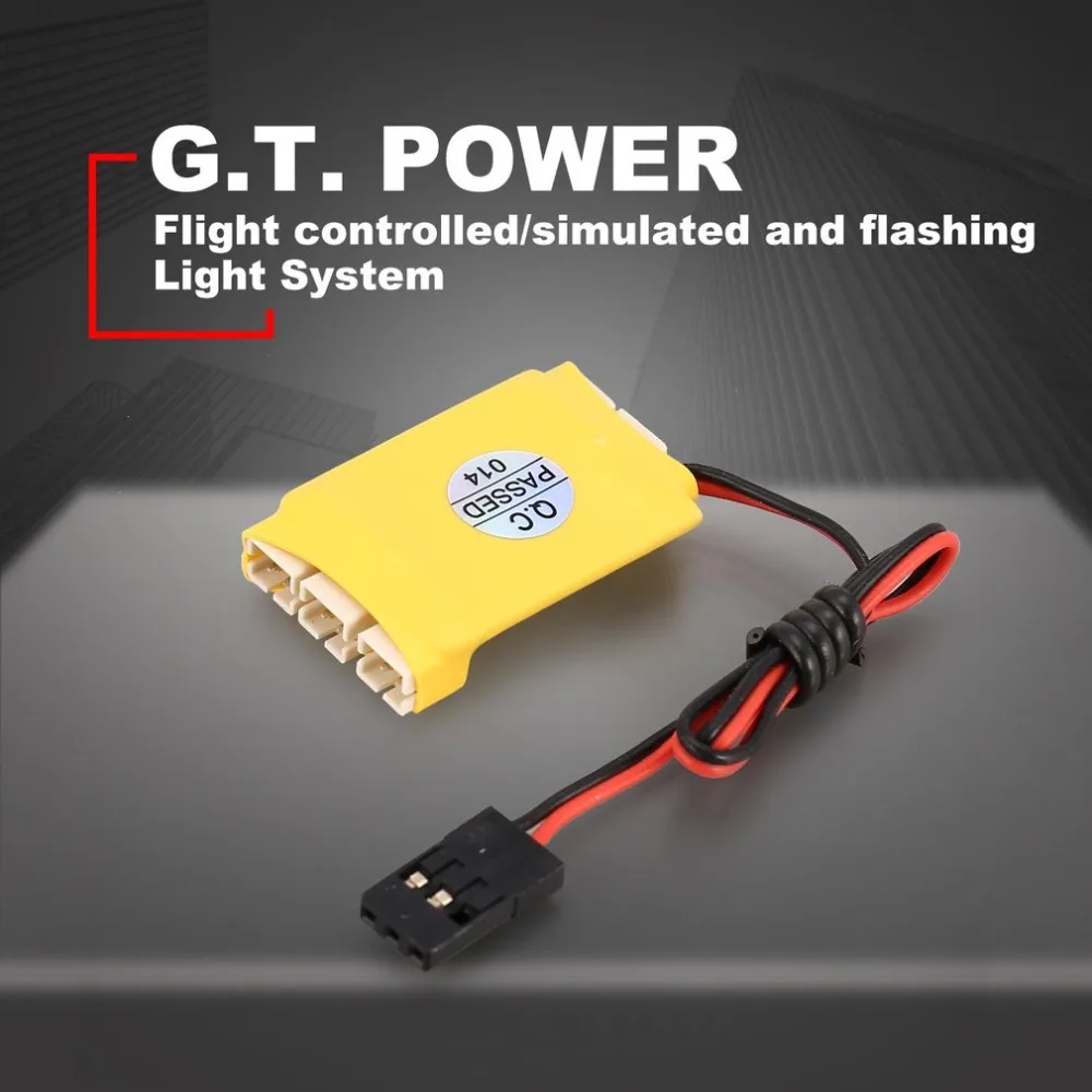 

G. T Power Flight Controlled / Simulated And Flashing Light System Navigation Light for RC Airplane Accessories
