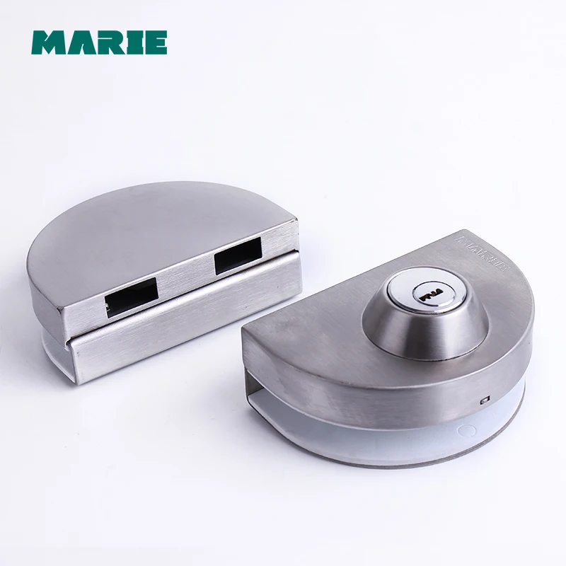 Cabinet Display Case Showcase Single Glass Door Lock Silver Tone Hardware Locks Home Improvement For Home Office