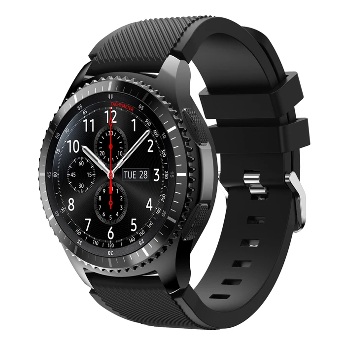 CRESTED Silicone Strap For Samsung Gear S3 Frontier/Classic Band 22mm 46mm replacement wrist band Bracelet Sport smart watchband