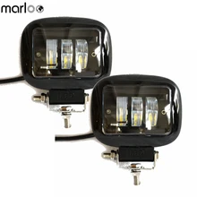 Marloo 2 pcs Vermelho/Preto CONDUZIU a Lâmpada de Trabalho 30 W DC 12 V 24 V Carro levou Spot Light Offroad Barco Carro Motocicleta SUV Condução Noite Iluminação
