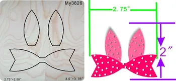 

Cat ear Bow Die new wooden mould cutting dies for scrapbooking Thickness-MY3826