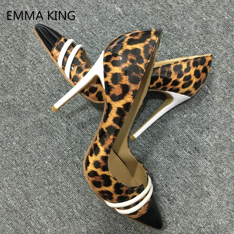 Серебристые Туфли-гладиаторы, женская обувь на каблуке с леопардовым принтом, с открытым носком, пикантная блестящая модельная обувь для вечеринок, женская обувь на высоком каблуке, Femme