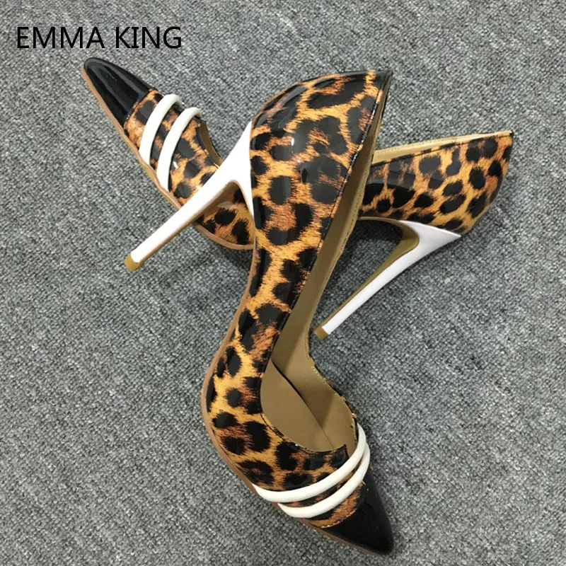 Dedo Leopardo as De Mujer Fiesta Sexy Bombas Picture Vestido Brillante Zapatos Tacones Gladiador Alto As Plata Baja Picture Estampado Tacón pq0wp84r