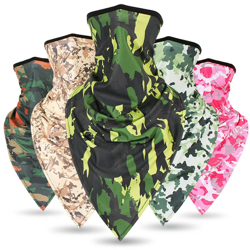 

Men Women Motorcycle Windproof Bandana Scarf Magic Multifunctional Half Face Mask Balaclavas Snowboard Neck Triangle Scarf Hats