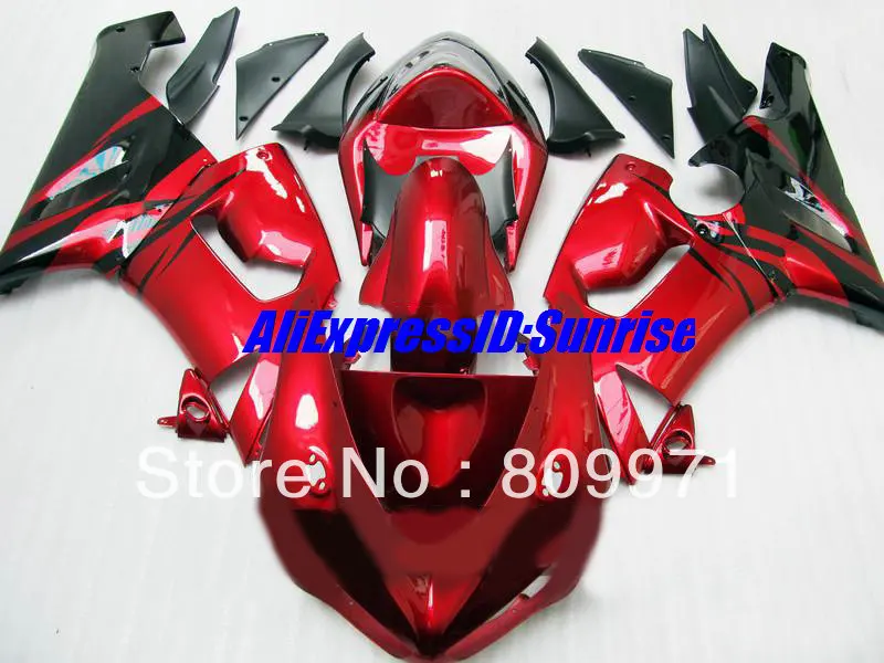 

K194 ABS Plastic red black Fairing kit for KAWASAKI Ninja ZX6R 636 2005 2006 ZX 6R 05 06 ZX-6R Motorcycle Fairings set+7gifts
