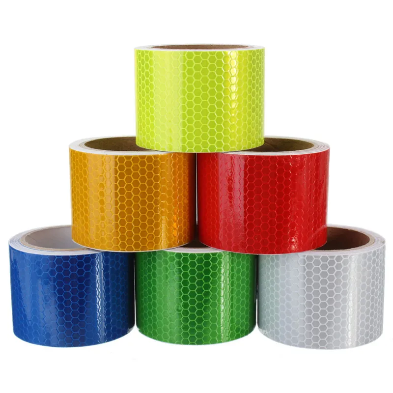 

Pure Color Reflect Light Safety Security Caution Reflective Tape Warning Tape Sticker Self Adhesive Tape