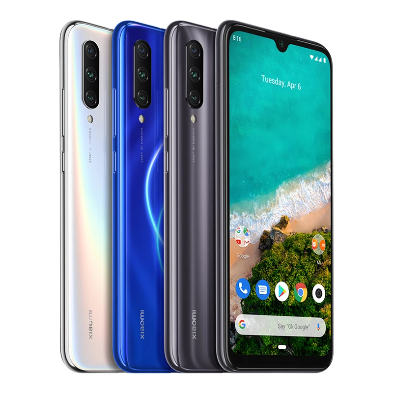 Глобальная версия Xiaomi Mi A3 4GB 128GB смартфон CC 9e Snapdragon 665 Восьмиядерный 6,08" AMOLED экран 48MP+ 32MP камера 4030mAh