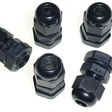 100 шт. x 12 мм сжатия Кабельные вводы черный Водонепроницаемый IP68 M12 TRS фарш железы