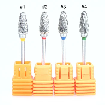 

2PCS /Lot Tungsten Carbide Nail Drill Bit 3/32" For Manicure Machine Remove Nail Gel Bur Drill Accessories