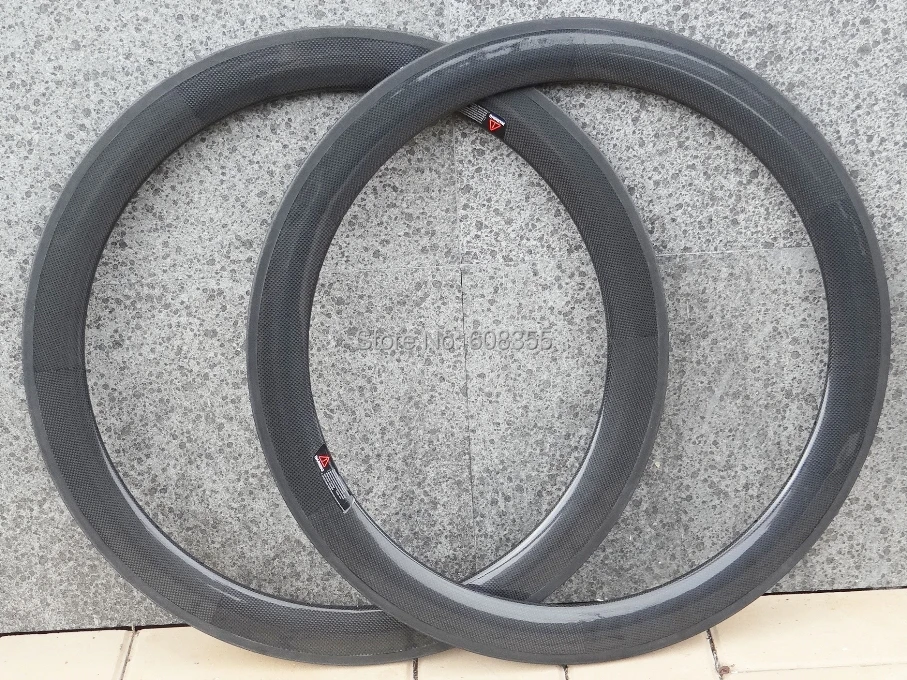 

FLX-RIM-T06 : Carbon Glossy Cycling road bike 700c Tubular wheel rim 60mm ( Basalt Brake Side )