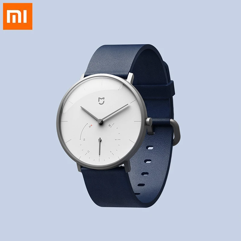 

HOT Original Xiaomi Quartz Watches Waterproof BLE4.0 Wireless Fashion Double Dial with Alarm Sport Sensor Connect to Mi Home APP