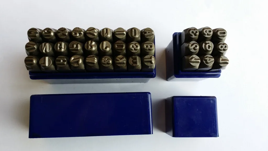 27pcs/set 6mm American Stamps Alphabet Punch Sets DIY Carving Alphabet