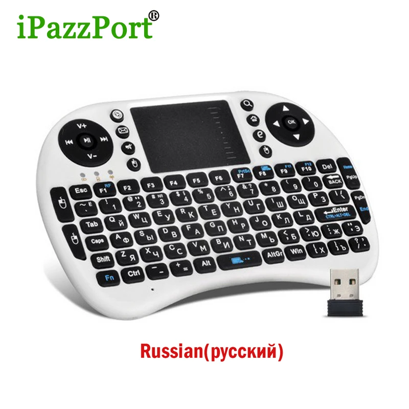 

HOT!!! Mini Keyboard Russian version Wireless Keyboard with Touchpad Gaming Keyboard for PC HTPC Andorid Smart TV MINI PC TV Box