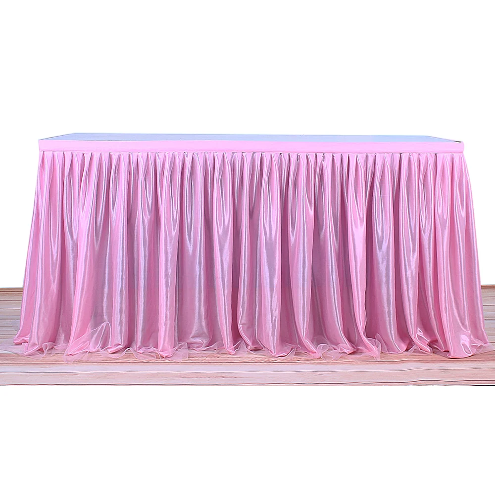 Tulle Table Skirt Tablecloth for Party Wedding Home Decorationin Table