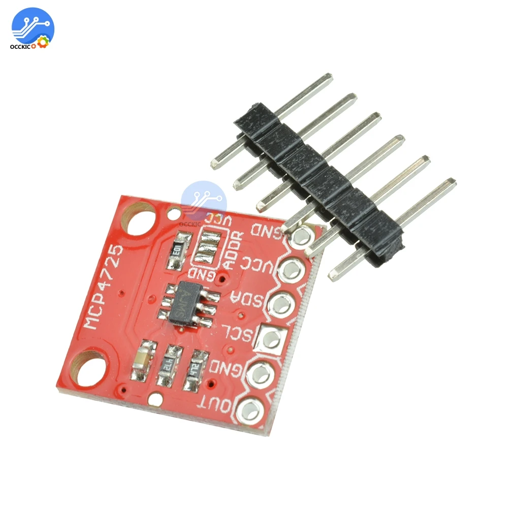 Модуль макетной платы MCP4725 I2C DAC 12 бит IIC интерфейсный модуль цифровой