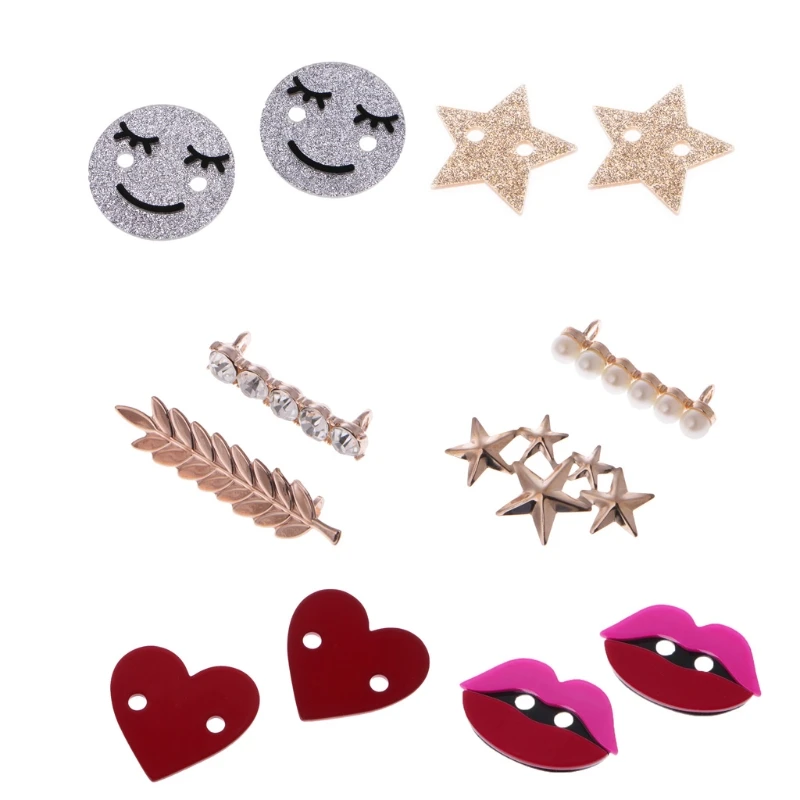 

Shoelaces Clips Decorations Charms Faux Pearl Rhinestone Shoes Accessories Gifts