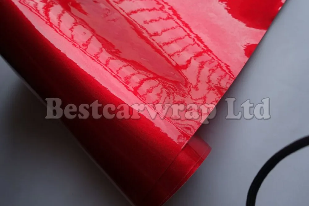 CHERRY RED blood red glossy metallic vinyl car wrapping film foil 3M ARLON CANDY GLOSSY FOILE (7)