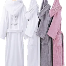 Мужской Халат с капюшоном, плотное Хлопковое полотенце, флисовый халат, мужской халат, зимний длинный халат, мужской банный халат, кимоно, Халат