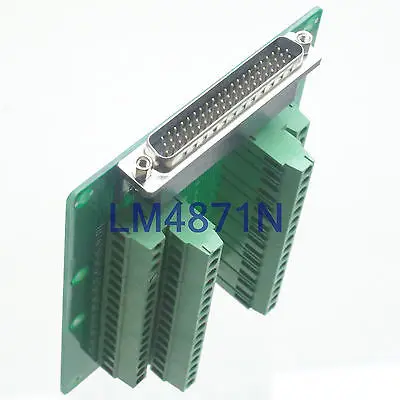 

DHL/EMS 2 LOTS DB62 DR62 male plug 62pin port Terminal Breakout PCB Board header 3 row screw -d2