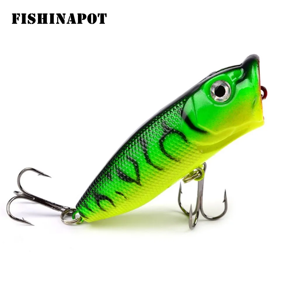 

Promotions 1Pcs 7cm 11g Popper Fishing Lure 3D Eyes Bait Crankbait Iscas Artificial Pesca Minnow Wobbler Fishing Tackle