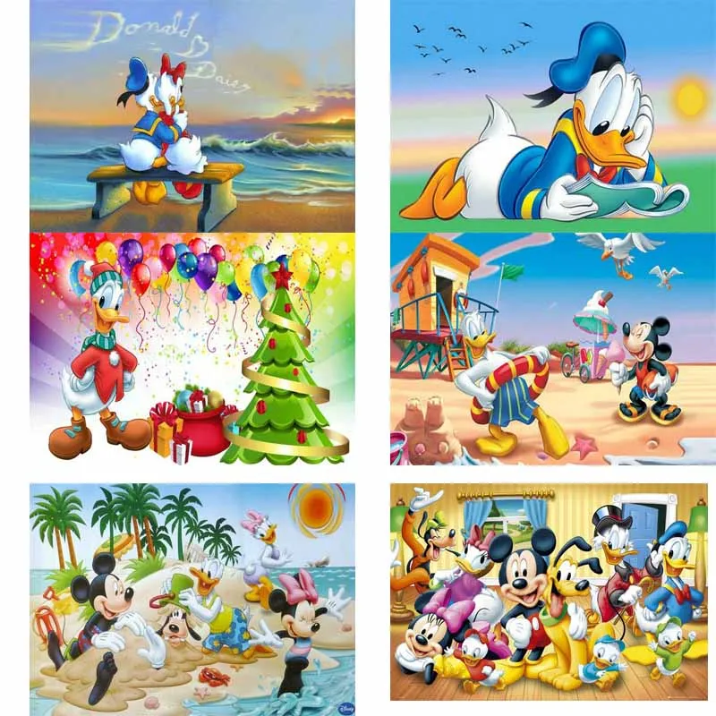 5D Diamond Painting Abstract Donald Duck Kit