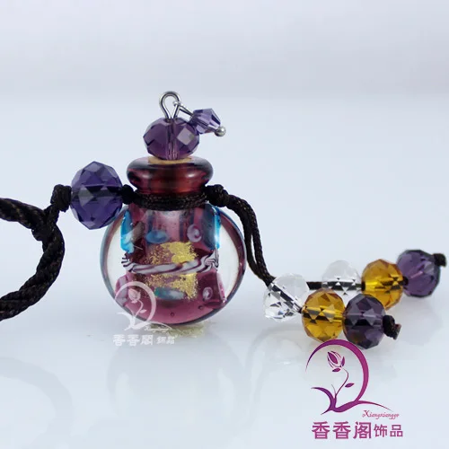 Оригинальное ожерелье 2 шт. (с шнуром) в виде бутылки с эфирным маслом |perfume