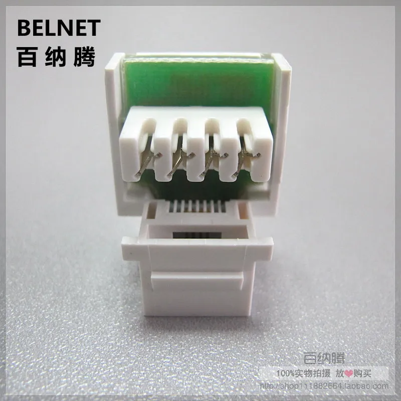 RJ11 телефон голосовой модуль RJ45 разъем позолоченный 6P4C медные иглы для AMP Панель