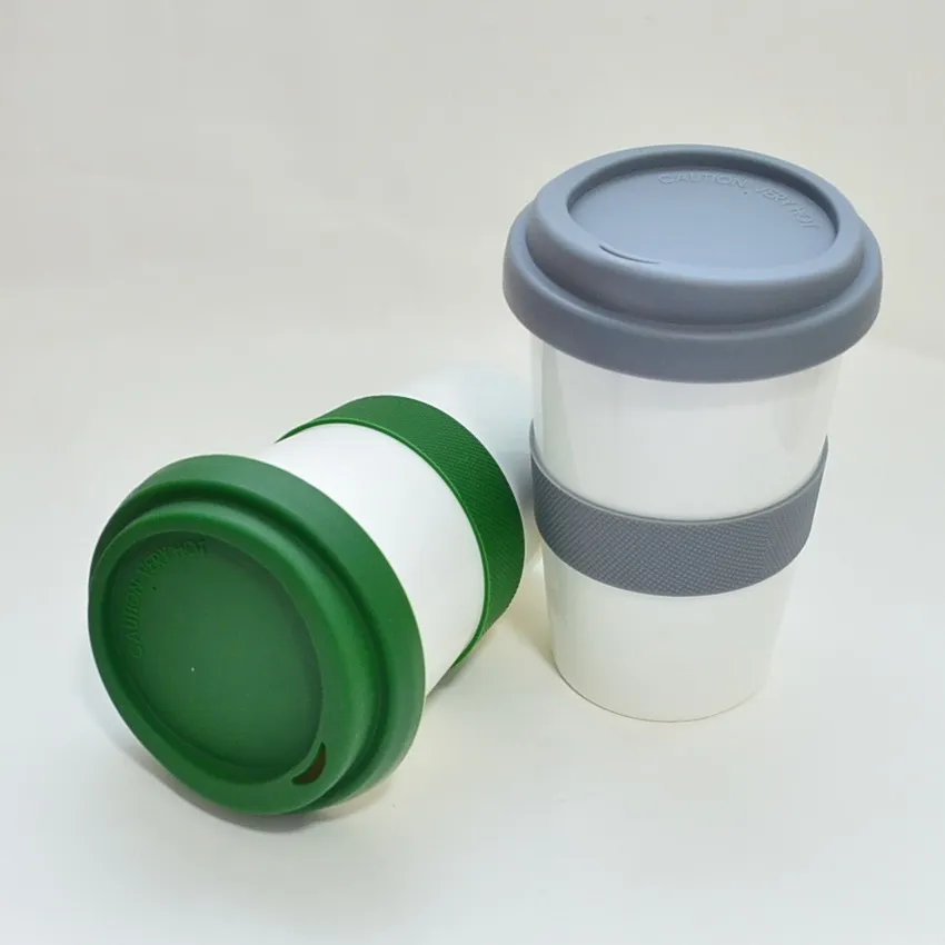 

1pc lids with 1pc sleeves set (without cup) for water cup silicone Heat insulation sleeve with lids set for Ceramic cup plumyl