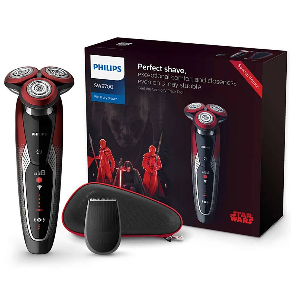 

Philips Electric Shaver Star Wars special edition SW9700/67 for Men Shaving Machine Wet and Dry with V-Track Precision PRO Blade