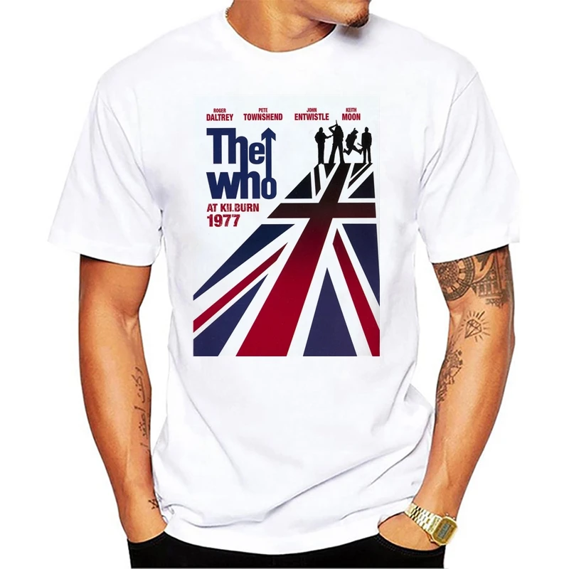 Antidaazle Европа мужская музыка Группа The Who At Kilburn 1977 футболка летние шорты рукавом